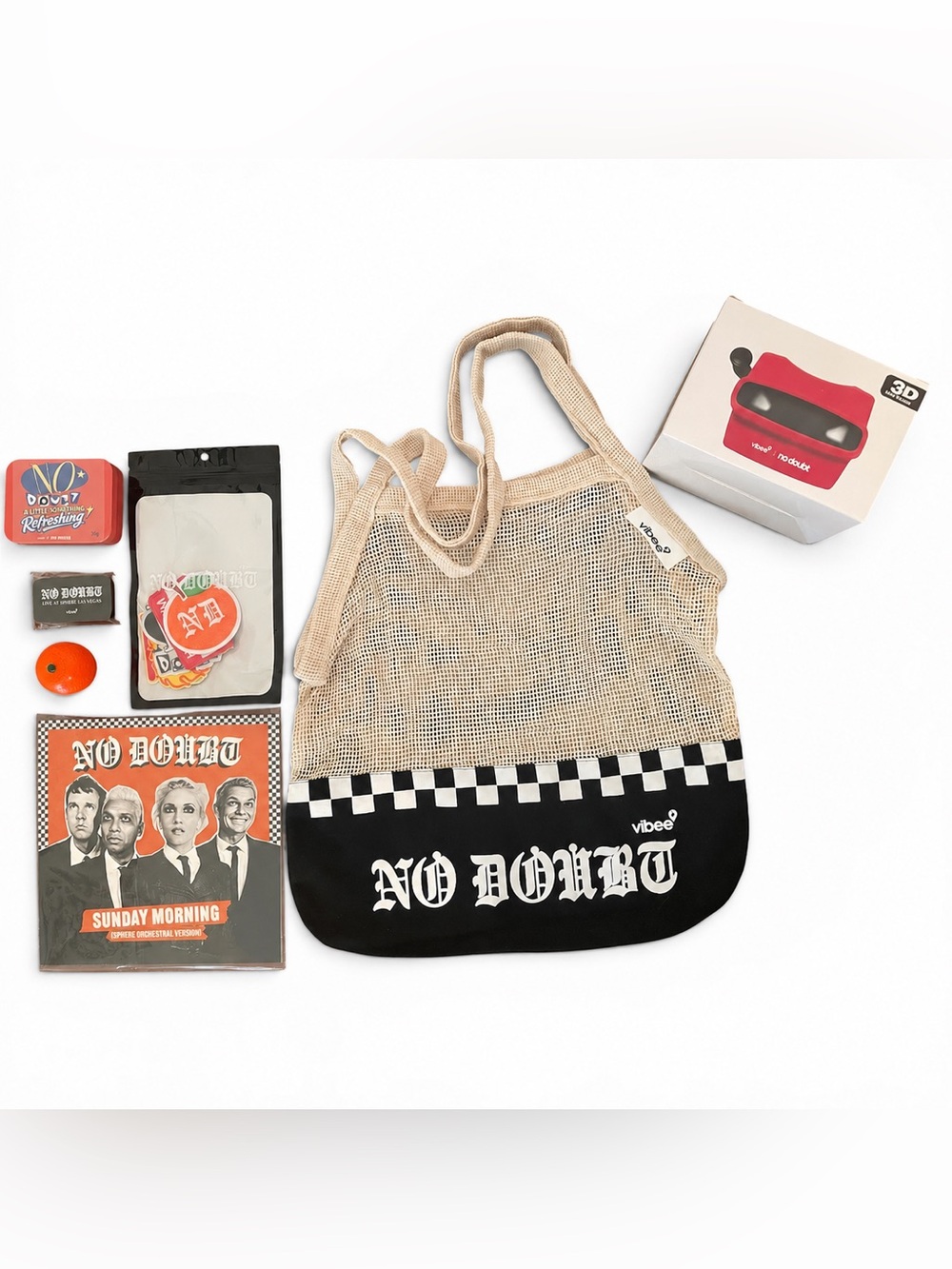 No Doubt Vegas Sphere VIP Vibee gift tote patches memorabilia